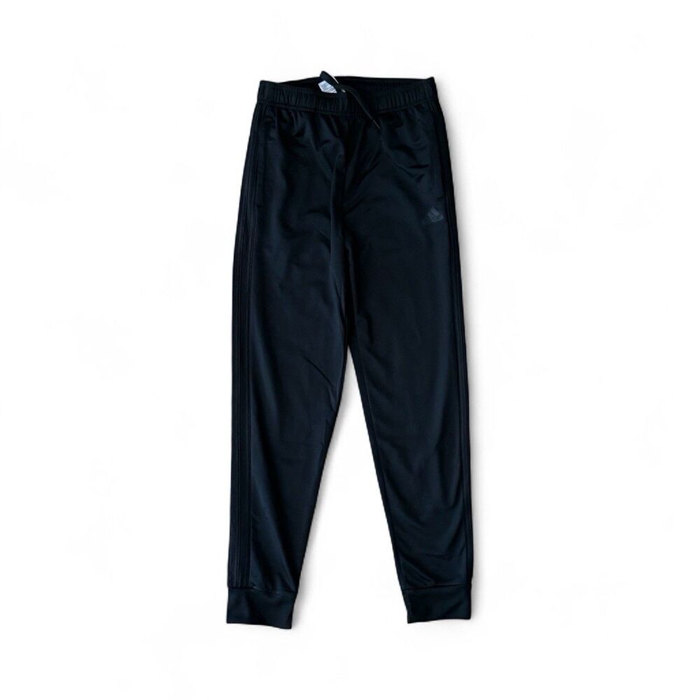 New Adidas Men 3S Woven Training Pants All Black‎ Jogger Sweatpant Sz S NWT $45